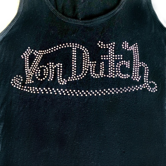 Vintage Von Dutch Rhinestone Tank 